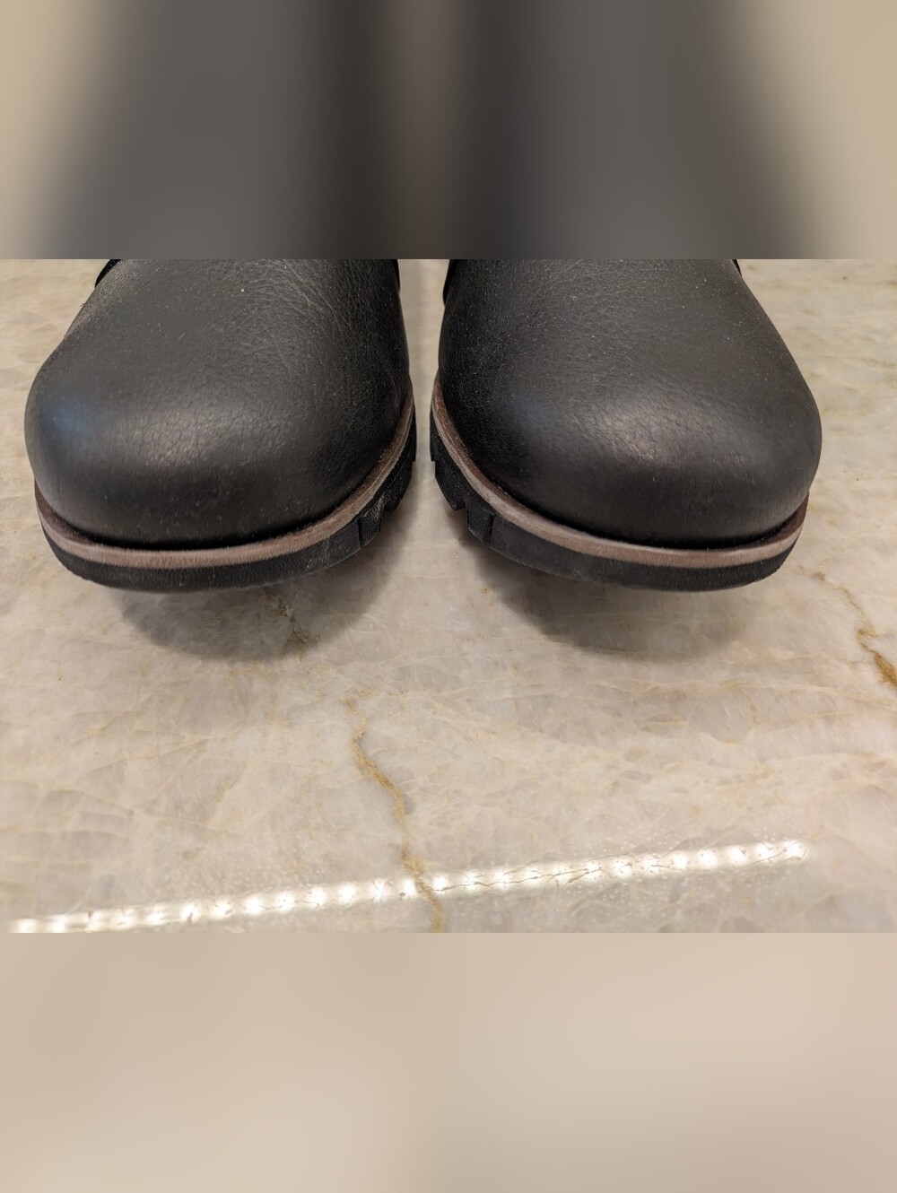 Sorel Harlow Black Leather Chelsea Boots ~ Sz 7.5 - Picture 5 of 7